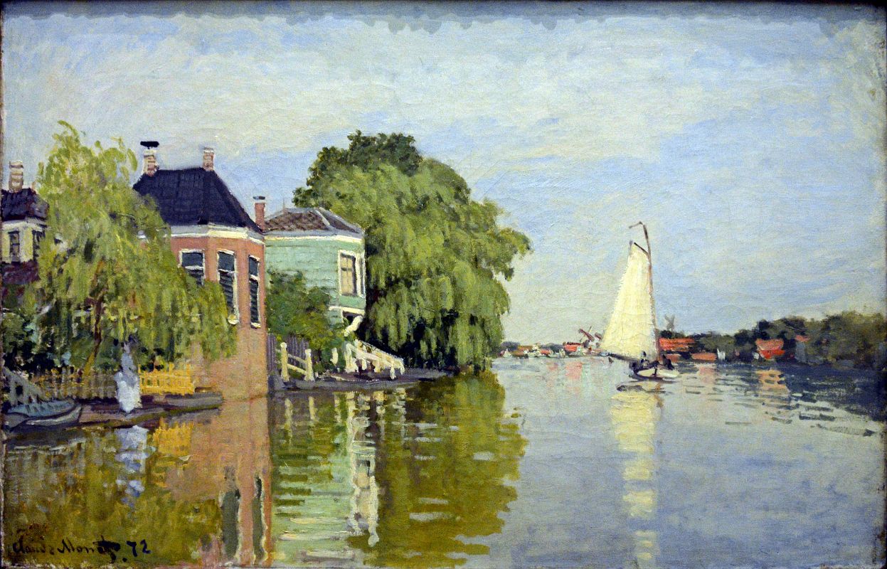 28B Houses on the Achterzaan - Claude Monet 1871 - Robert Lehman Collection New York Metropolitan Museum Of Art